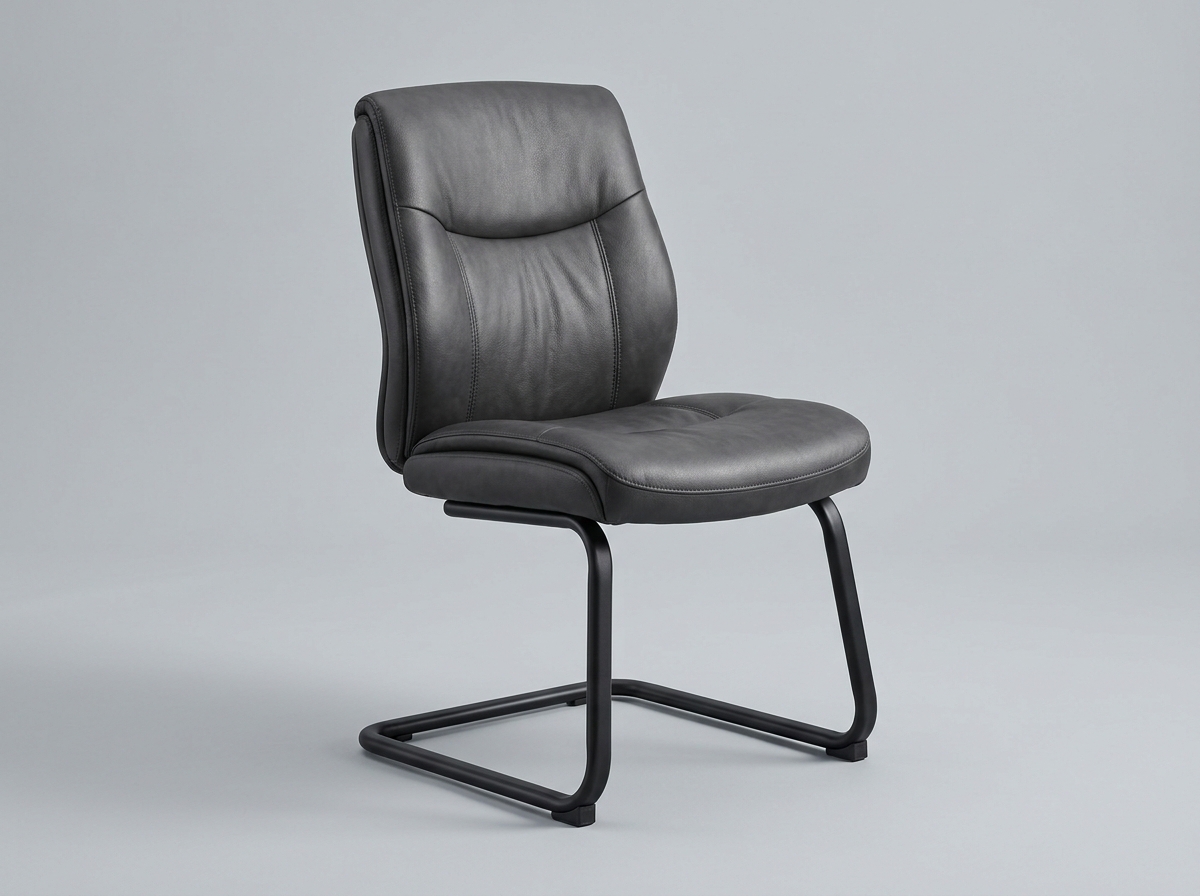 Comfortable Faux Leather Visitor Chair